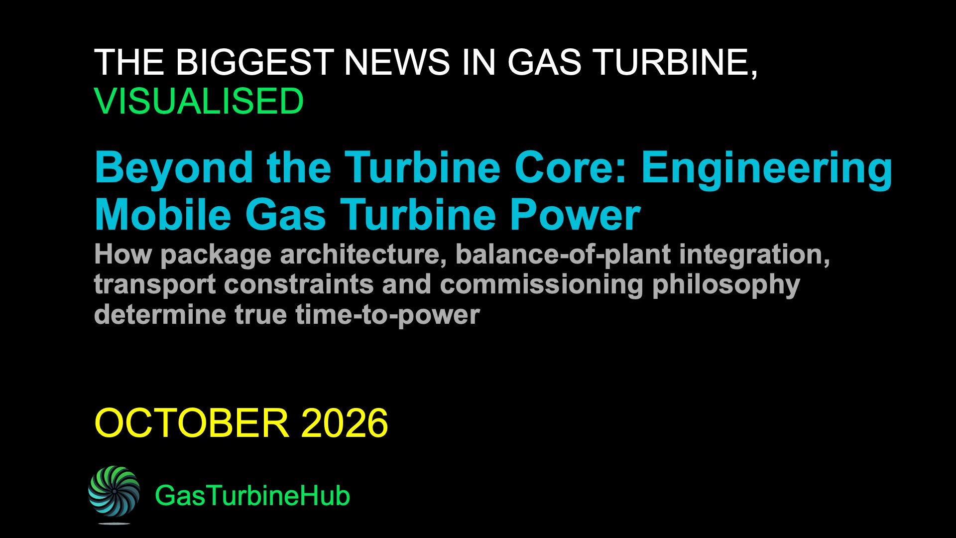 #20 Beyond the Turbine Core: Engineering Mobile Gas Turbine Power